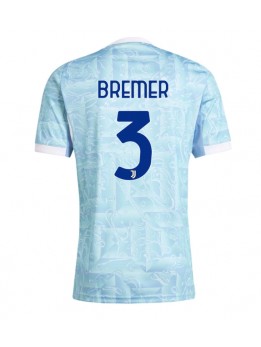 Billige Juventus Gleison Bremer #3 Bortedrakt 2025-26 Kortermet
